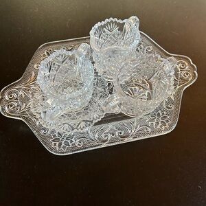 Crystal tea set